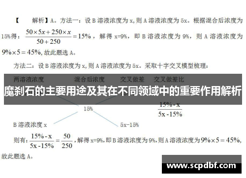 魔刹石的主要用途及其在不同领域中的重要作用解析